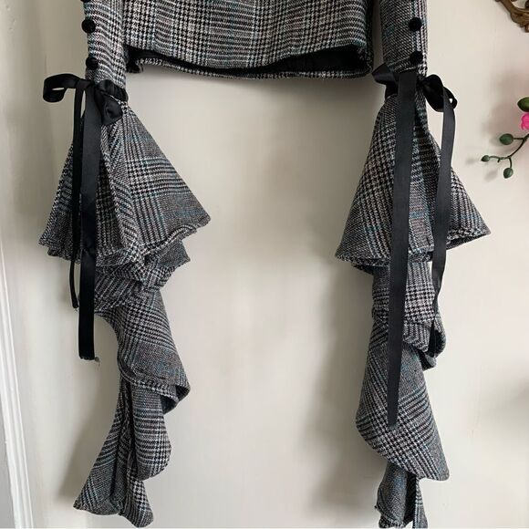 STORETS GRAY TWEED TOP - Picture 11 of 12